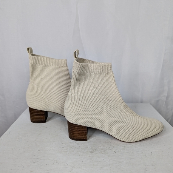 Joie J Neely Block Heel Knit Sock Ankle Booties Boots - Picture 3 of 7